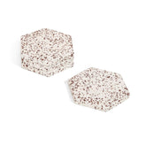 Audrey Hexagonal Terrazzo Coaster Set of 4